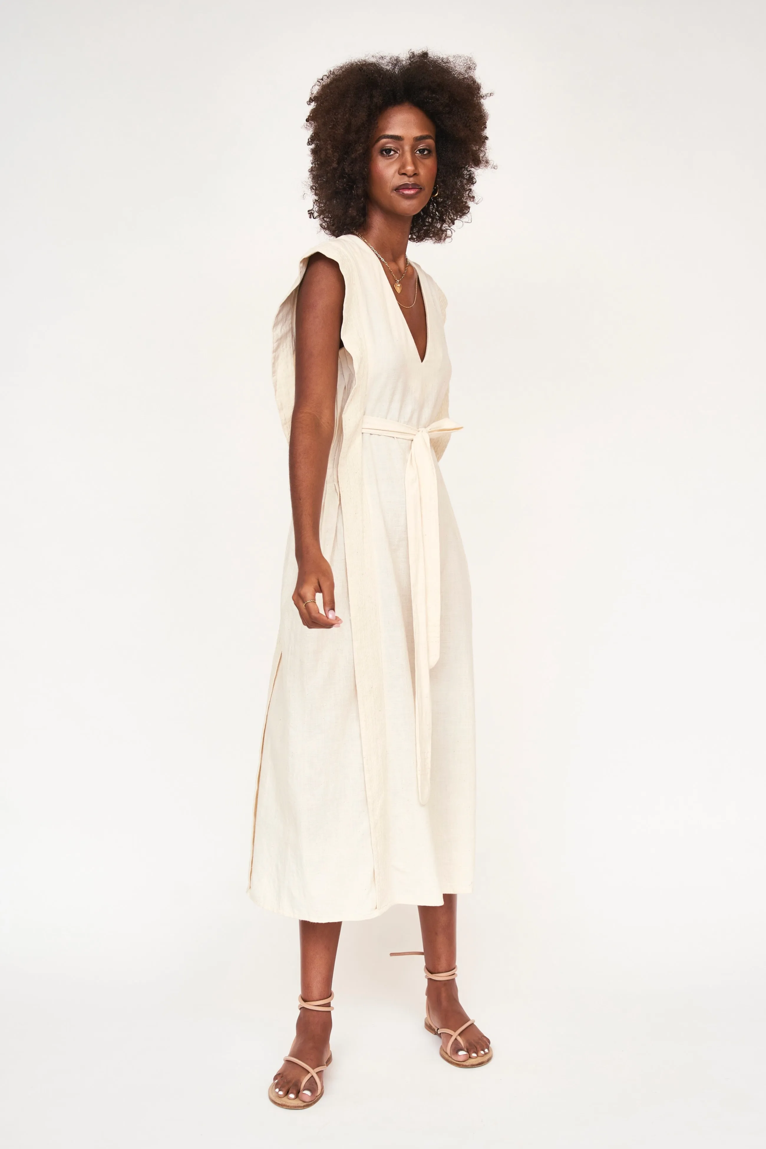 Laguna Dress in Parchment