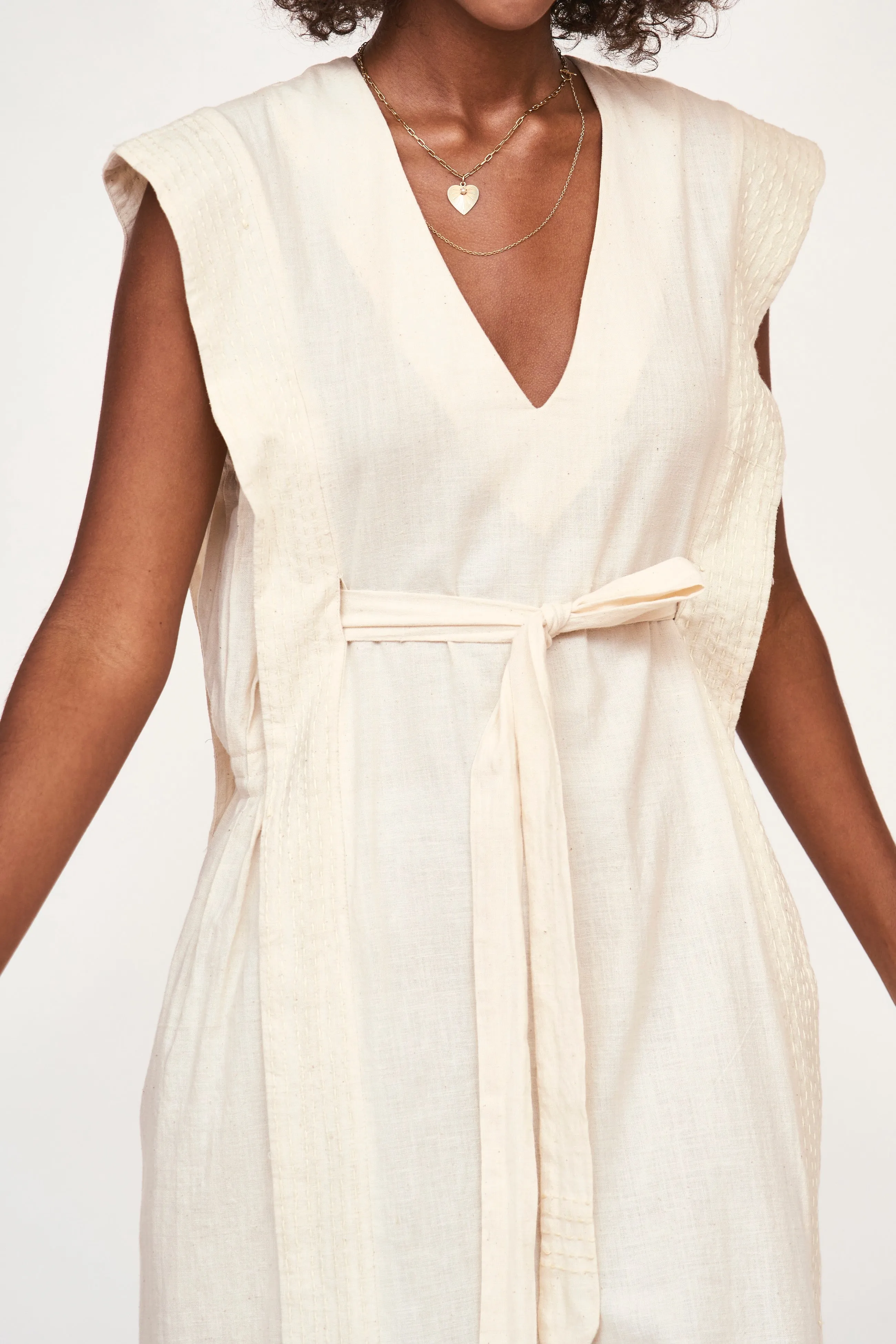 Laguna Dress in Parchment