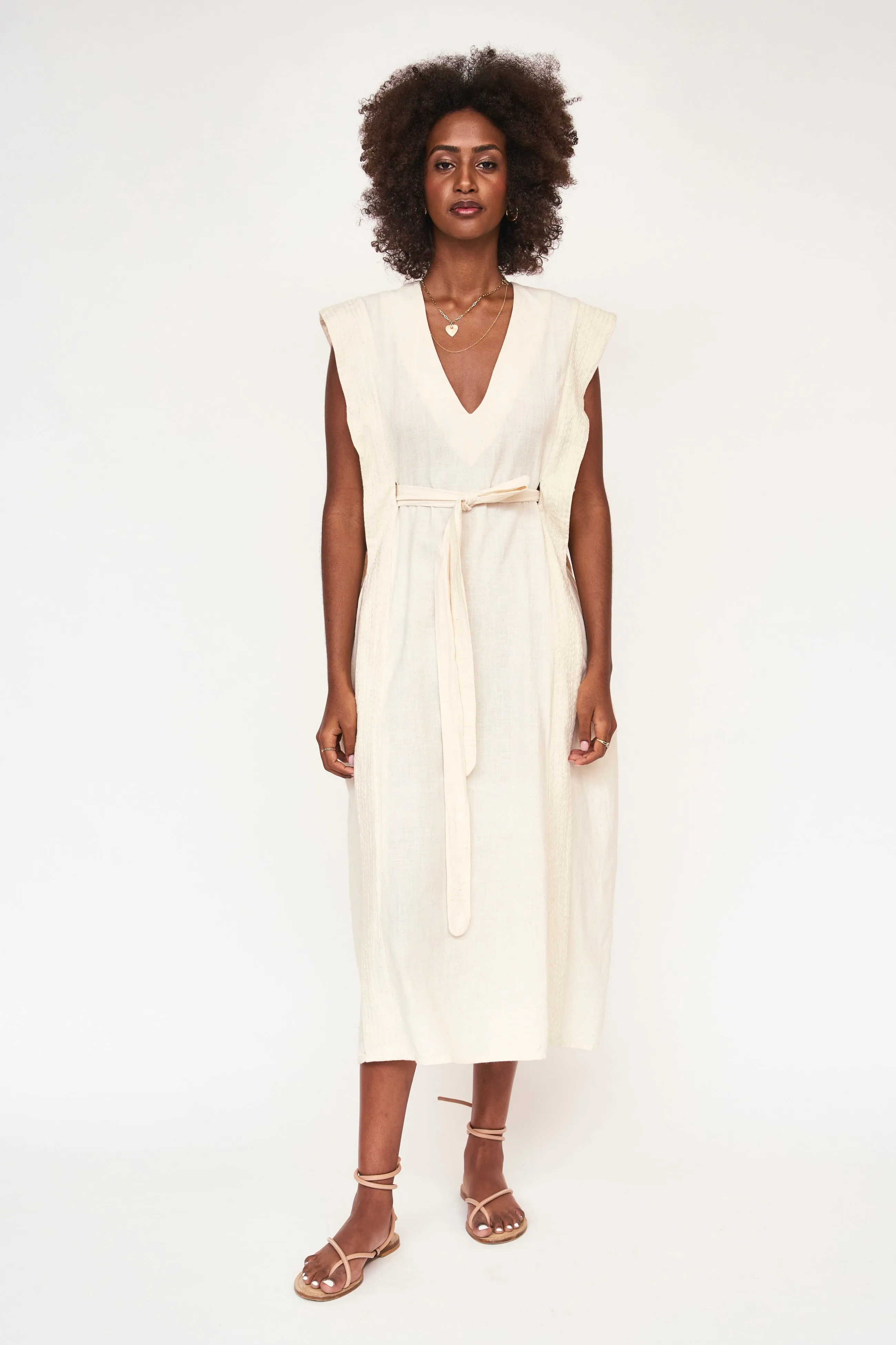 Laguna Dress in Parchment