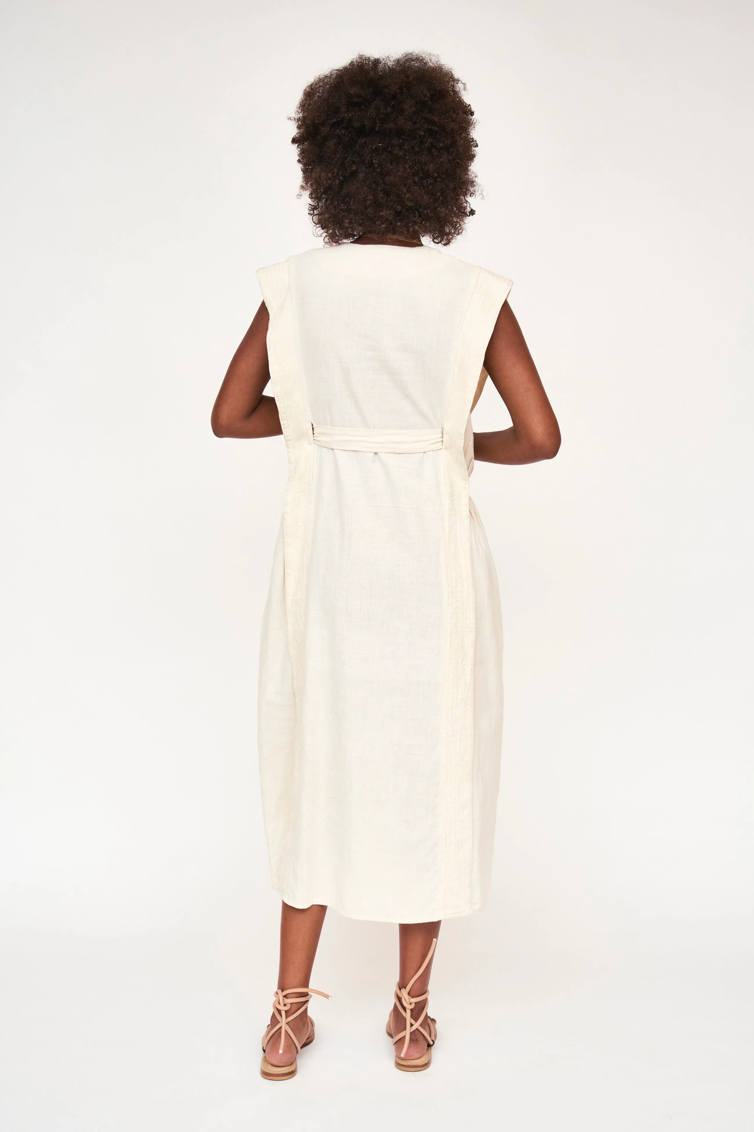 Laguna Dress in Parchment