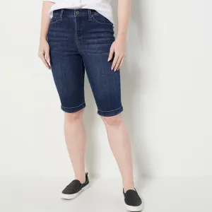 Laurie Felt Sz 16 Petite Daisy Denim Knee Grazer MEDIUM WASH