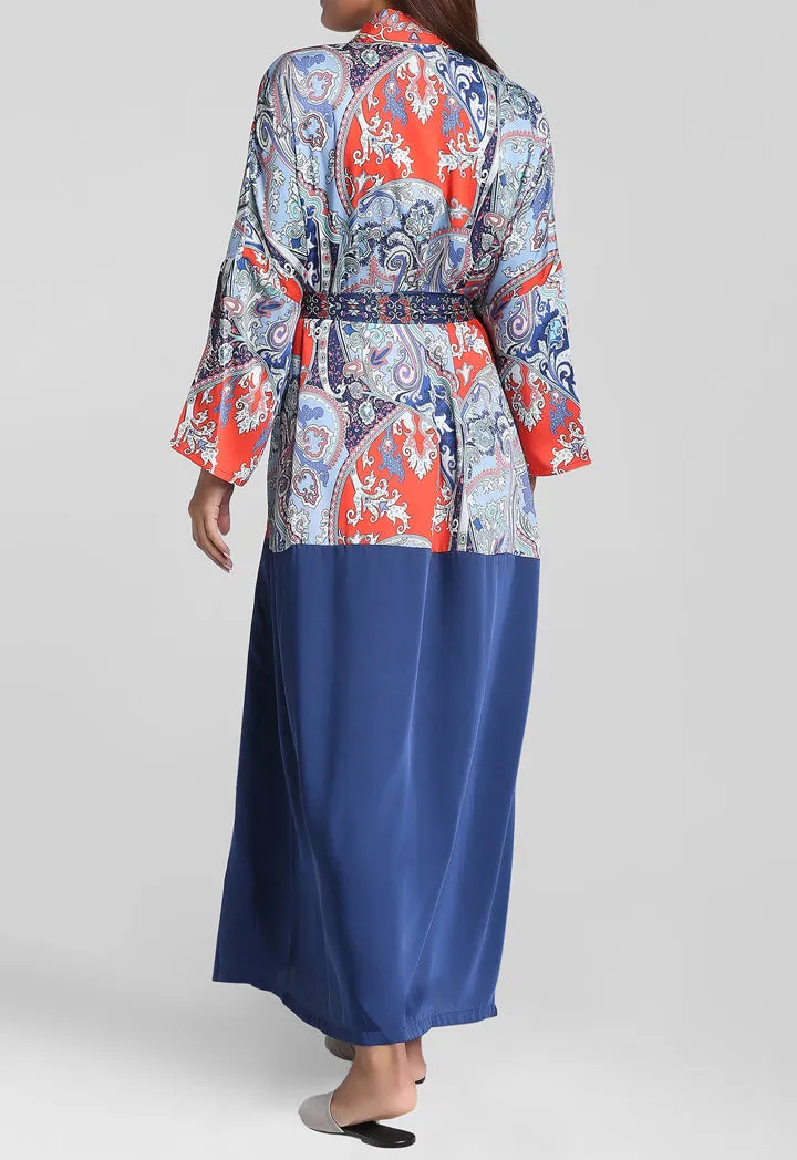 Long Printed Kimono