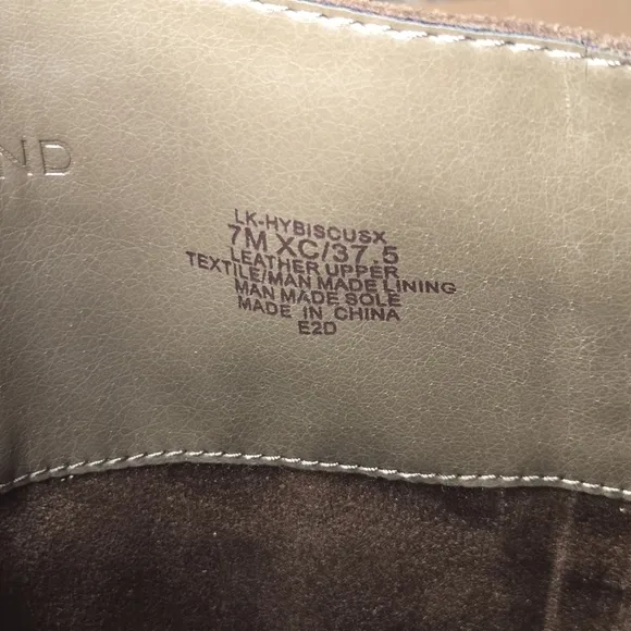 Lucky Brand Hybiscus Extra Wide Calf Riding Boots Desert Palm Brown Size 7