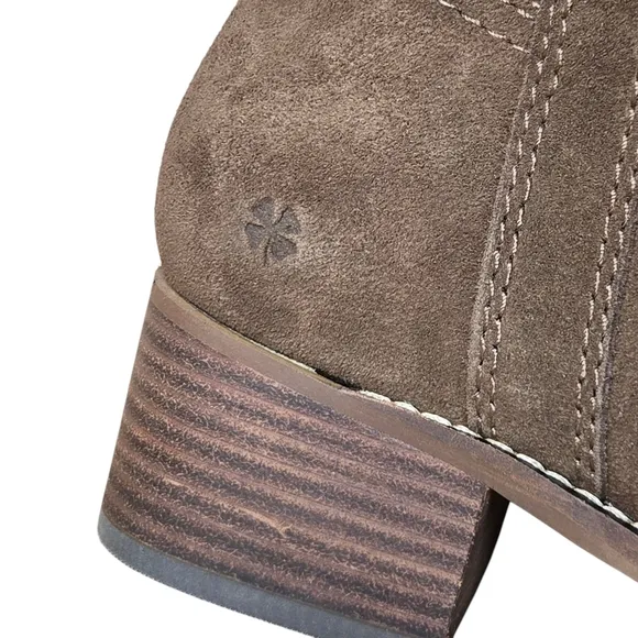 Lucky Brand Hybiscus Extra Wide Calf Riding Boots Desert Palm Brown Size 7