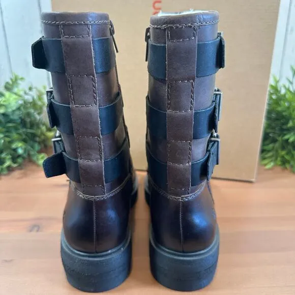 Lucky Brand Women's Cheviss Moto Lug Sole Boots Size 5
