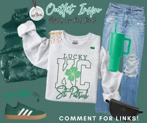 Lucky KC St Patrick Ash Tee or Sweatshirt