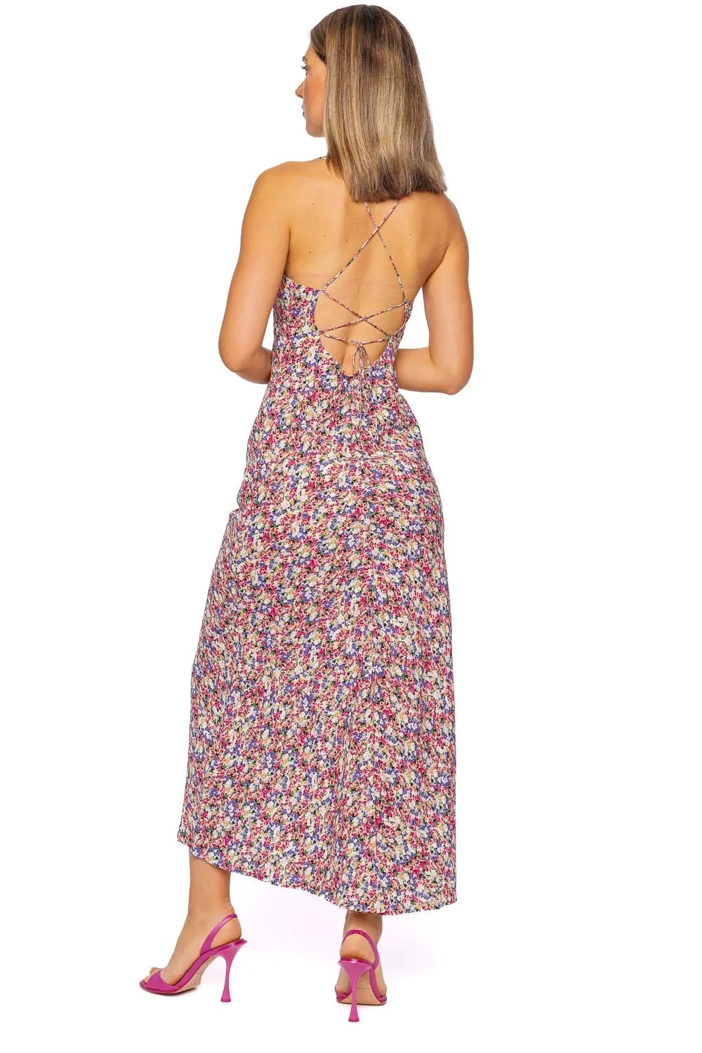 Lusia Valerie Floral Midi Dress