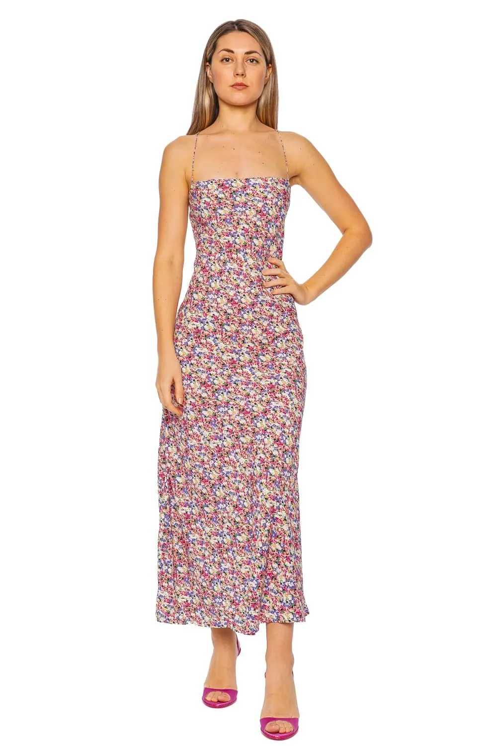 Lusia Valerie Floral Midi Dress