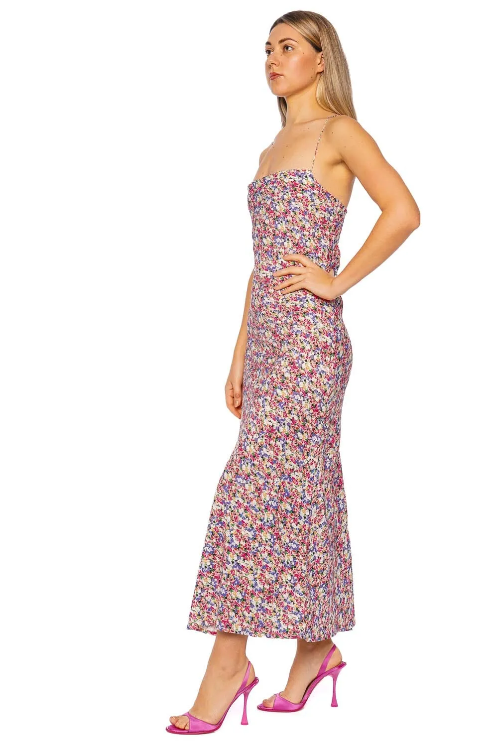 Lusia Valerie Floral Midi Dress