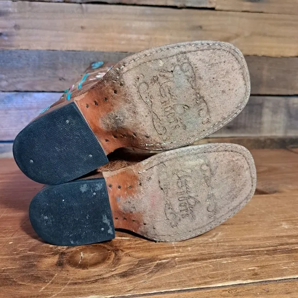 Macie Bean Little Girls'‎ Honey Bunch Western Boots - Square Toe size 9