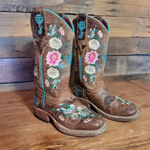 Macie Bean Little Girls'‎ Honey Bunch Western Boots - Square Toe size 9