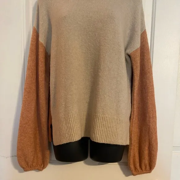 “MADEWELL” Colorblock Payton Pullover Sweater
