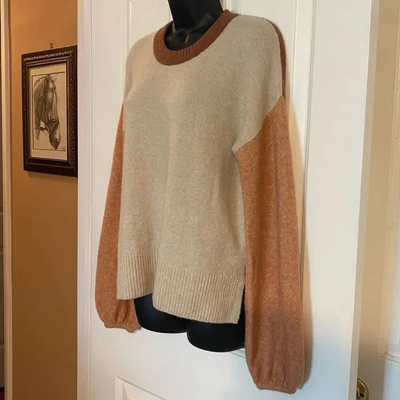 “MADEWELL” Colorblock Payton Pullover Sweater