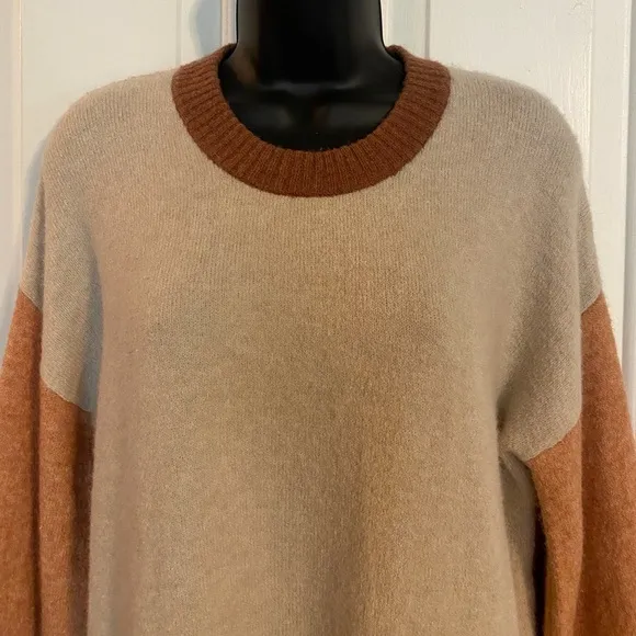 “MADEWELL” Colorblock Payton Pullover Sweater