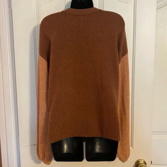 “MADEWELL” Colorblock Payton Pullover Sweater