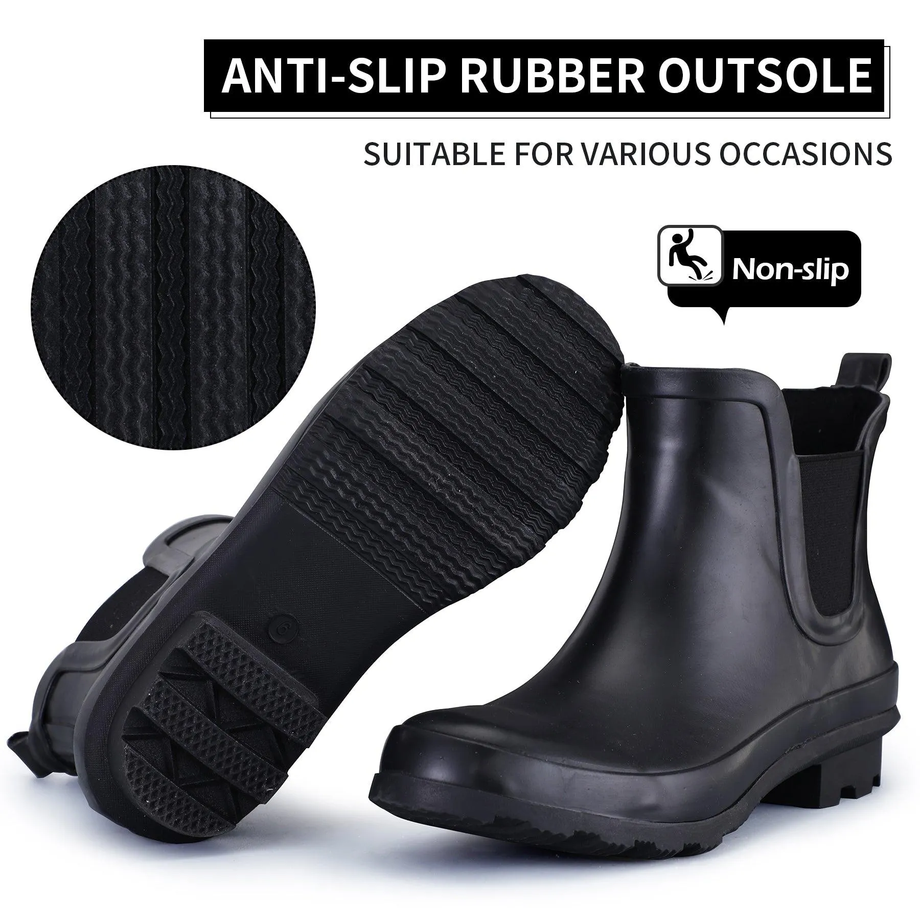 Matte Chelsea Short Rain Boots
