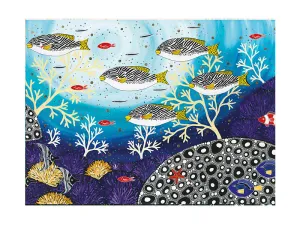 Maxwell and Williams Melanie Hava Jugaig-Bana-Wabu Tea Towel 50x70cm- Goldman Sweetlips