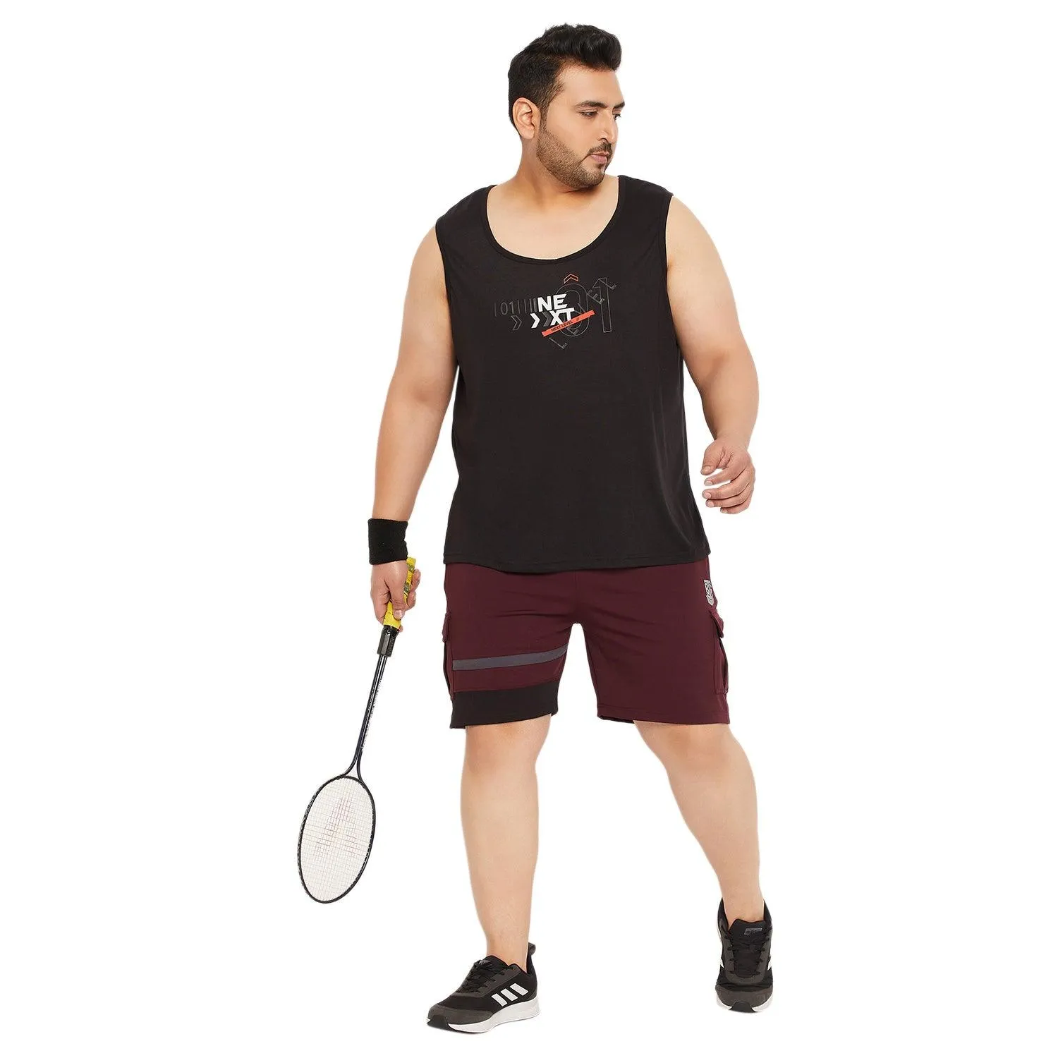 Men Plus Size Herbie Colorblock Shorts