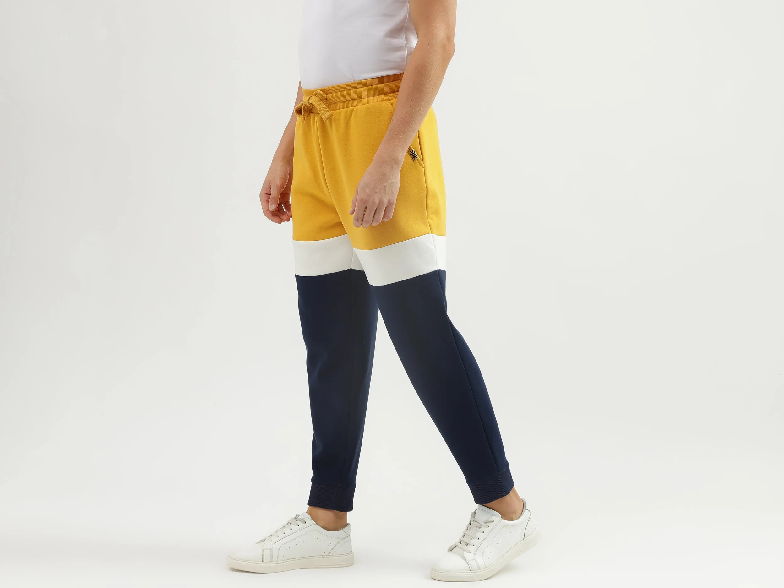 Men's Colourblock Baggy Fit Joggers
