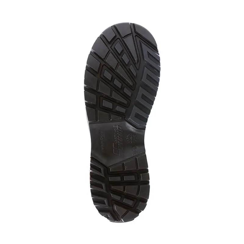 Men's CSA Approved Safety Boots - Waterproof PU Steel Toe Rubber Boots ASTM F2413-18 Acid & Oil Resistant-Brown