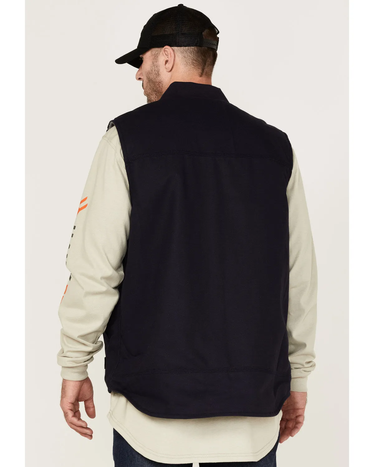 Men's FR Solid Zip-Front Insulated Work Vest