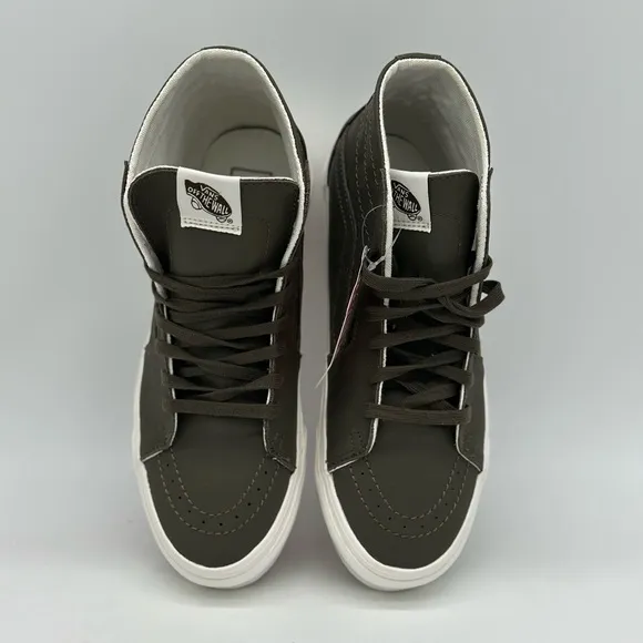 Men's High-Top Sneakers in Brown