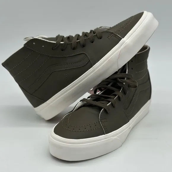 Men's High-Top Sneakers in Brown