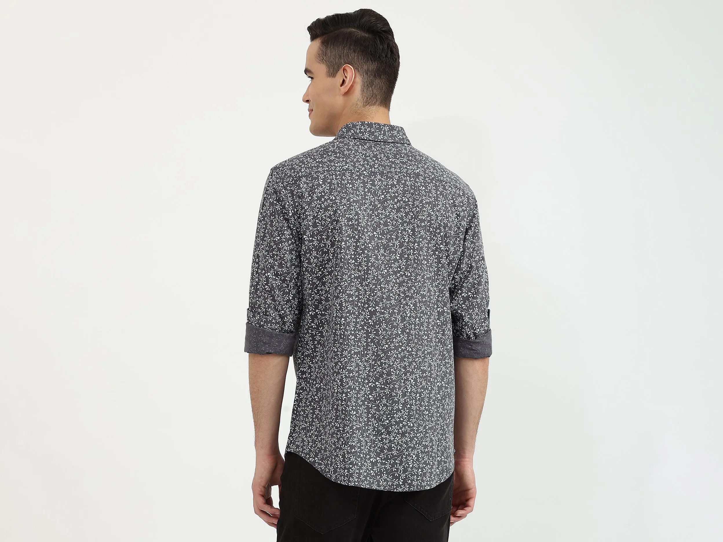 Mens Slim Fit Printed Shirt