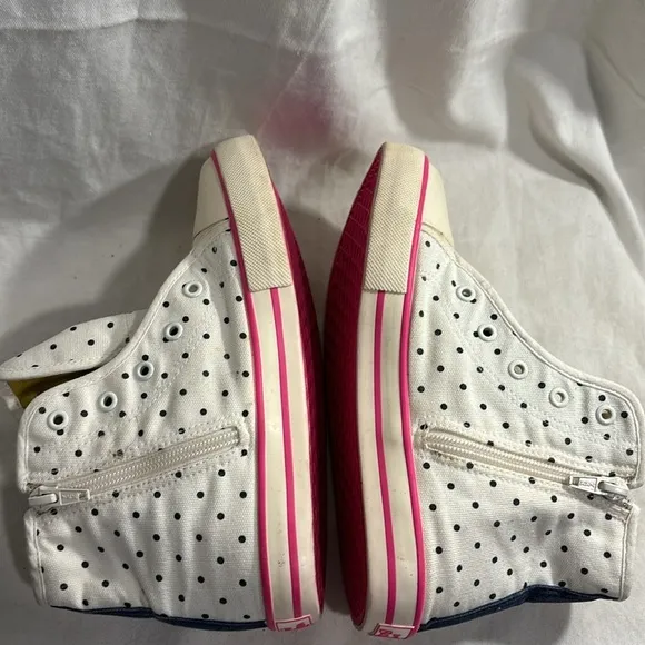 Mini Boden Rainbow Dot Zip High Top Sneakers EU 36 US Kids 4 Women’s 6