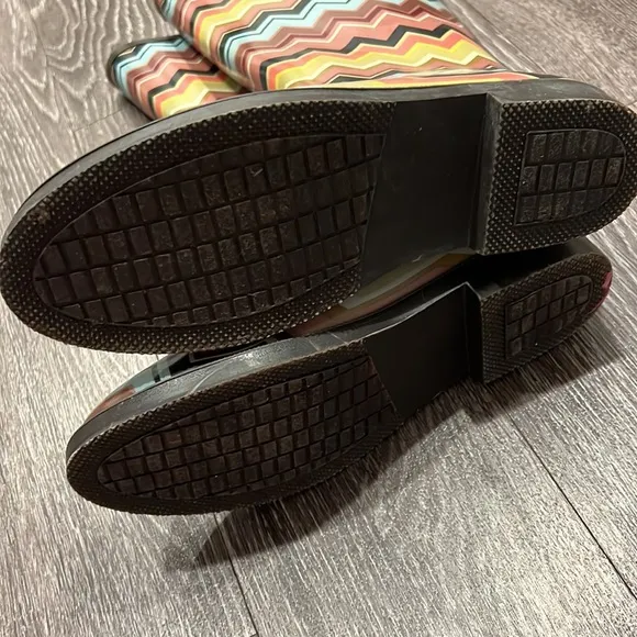 Missoni for Target Rain Boots in Zig Xag Venetian size 8