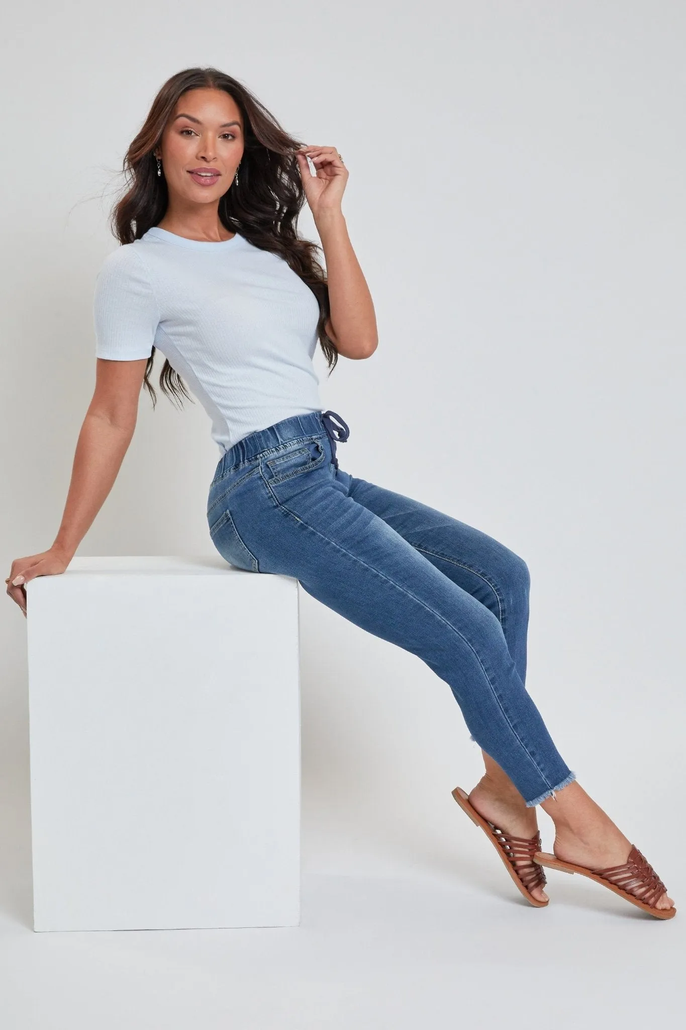 Missy Petite High-Rise Denim Ankle Jogger 6 Pack