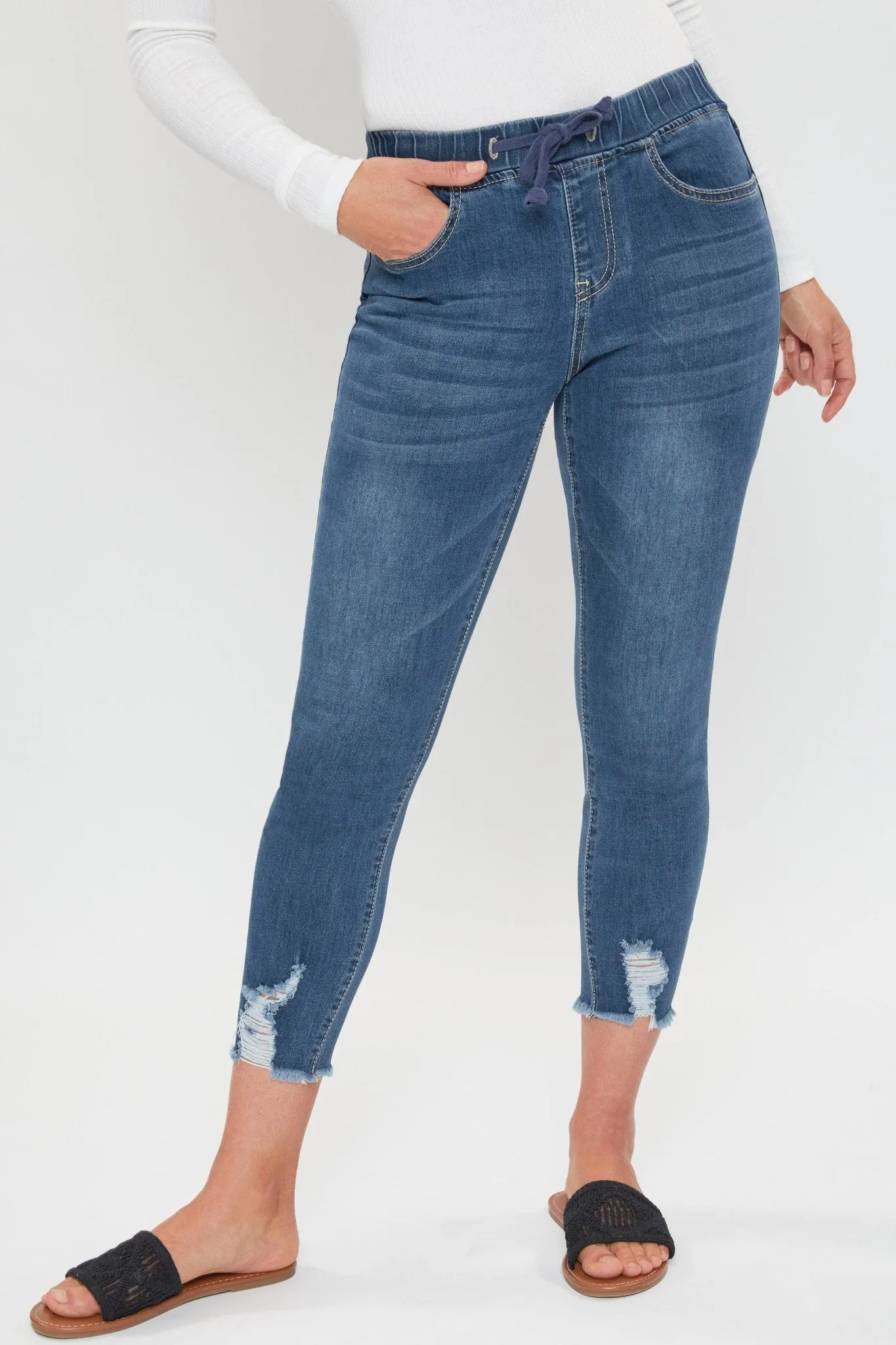 Missy Petite High-Rise Denim Ankle Jogger 6 Pack