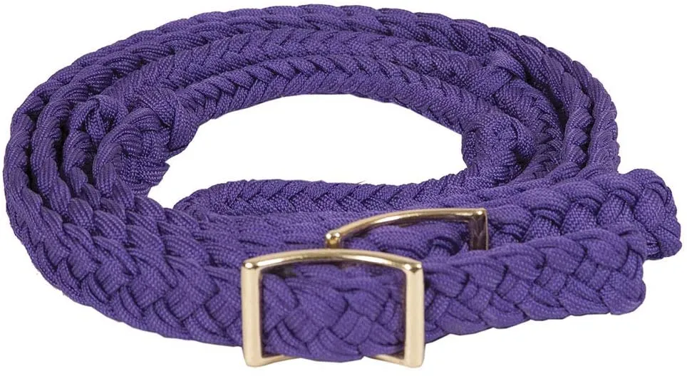 Mustang  Braided Barrel Rein With Knots