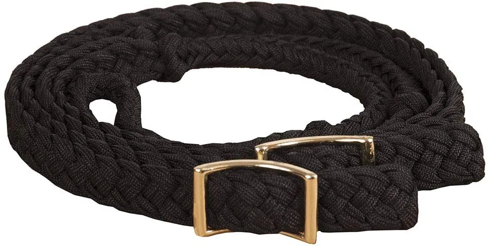 Mustang  Braided Barrel Rein With Knots