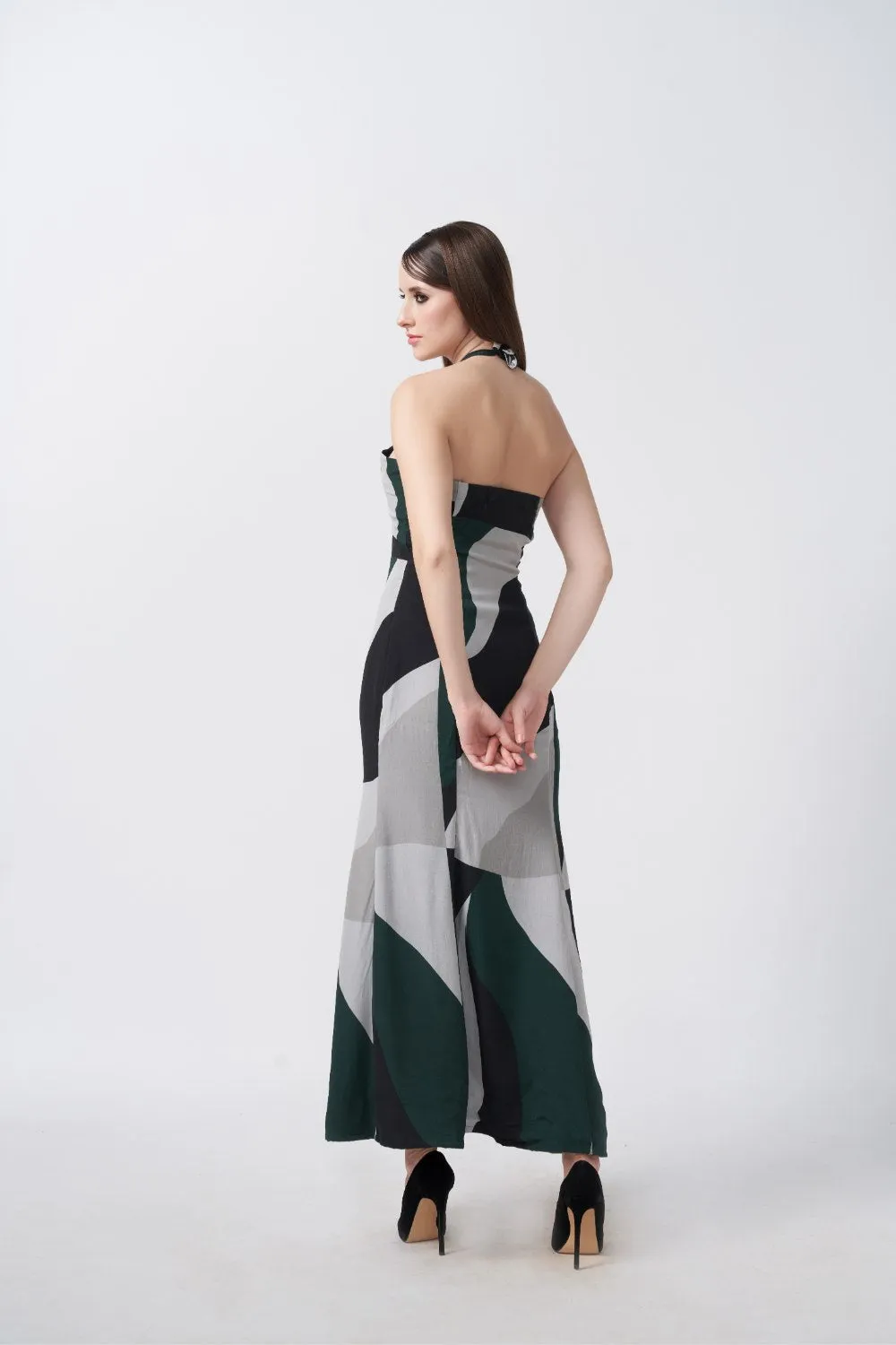 Mystic Symphony Tie-Back Dress