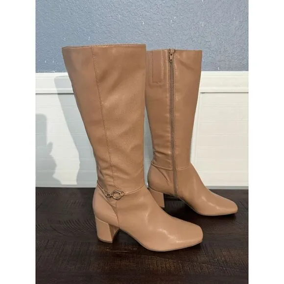 Naturalizer Beige Waylon Knee High Boot