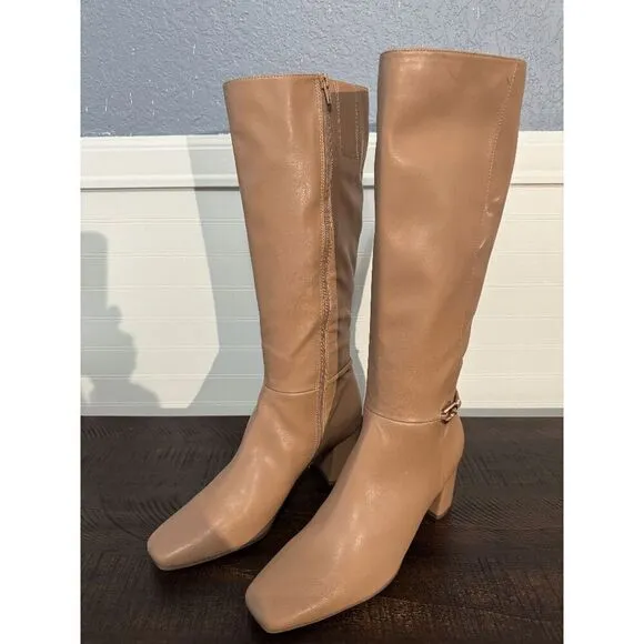 Naturalizer Beige Waylon Knee High Boot