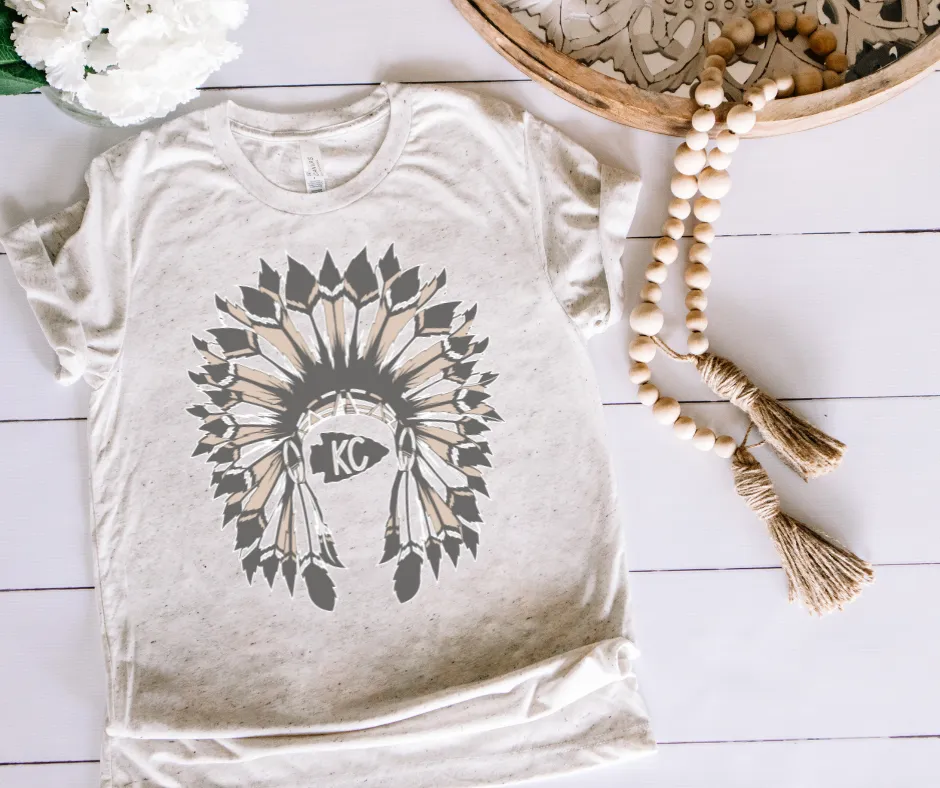 Neutral KC Headdress Oatmeal Tee
