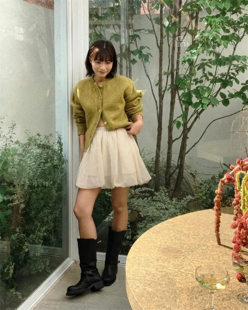 NEW & INSTOCK  - Korean Leather Buckle Up Martin Boots