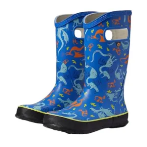 NEW BOGS boy's dragon rain boots in navy print