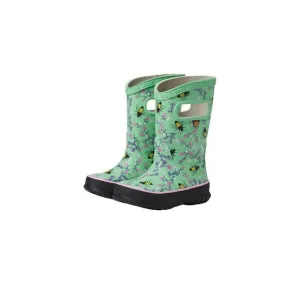 NEW BOGS girl's bees rain boots in green