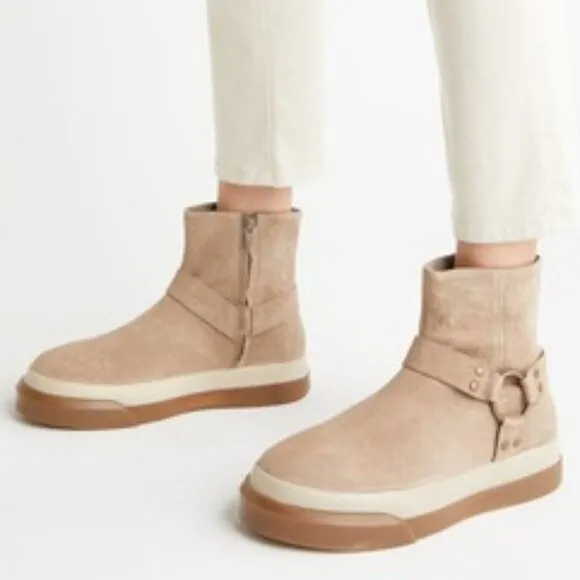 new Free People Bodhi Harness Sneaker Bootie Suede 5M3