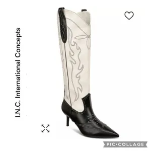 NEW I.N.C. INTERNATIONAL CONCEPTS HAYLEIGH MID HEEL TALL COWBOY BOOTS GORGEOUS