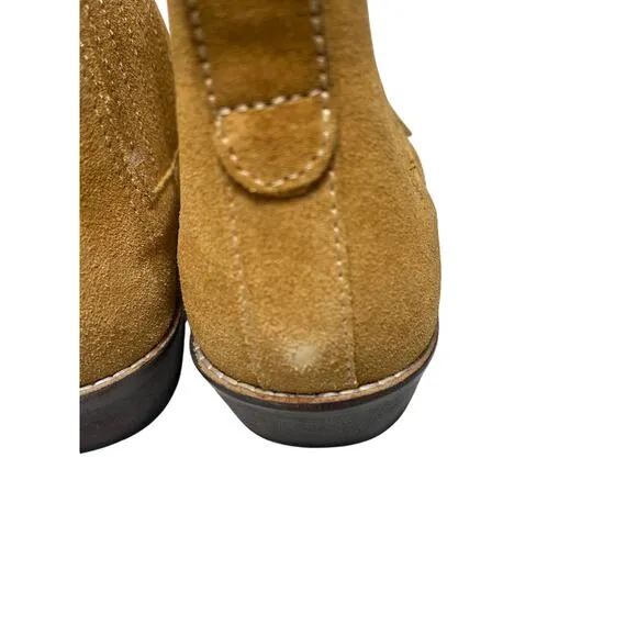 New Kurt Geiger Sz 41 US 8 Jax Tan Buckle Mens Chelsea Boots Fall Preppy Cabin*