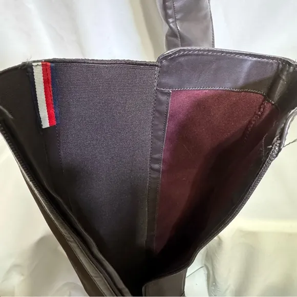 New Tommy Hilfiger Women’s Jiola Lug Sole Knee High Brown Riding Boot Size 6M