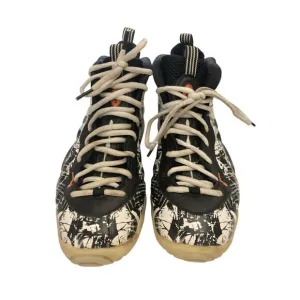 Nike Air Foamposite One Youth  size 6.5Y Splatter Black  White  Sneakers shoe