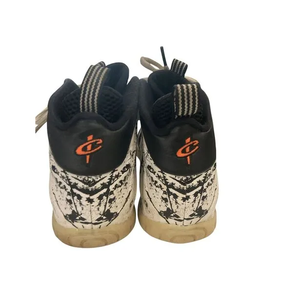 Nike Air Foamposite One Youth  size 6.5Y Splatter Black  White  Sneakers shoe
