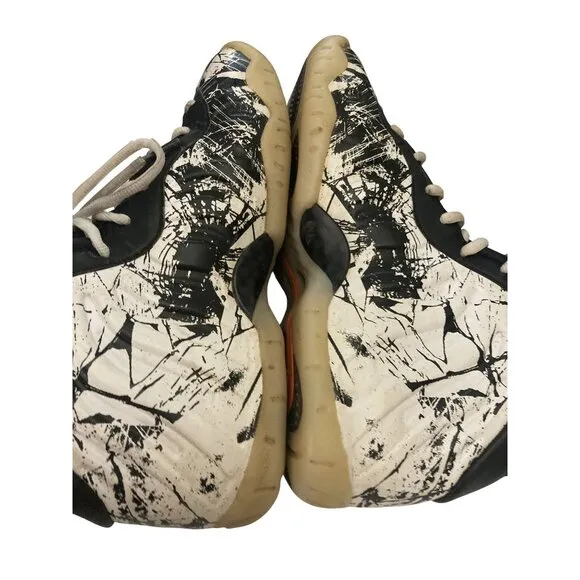 Nike Air Foamposite One Youth  size 6.5Y Splatter Black  White  Sneakers shoe