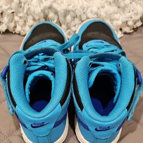 Nike Air Force 1 Blue and Black High-Top Sneakers