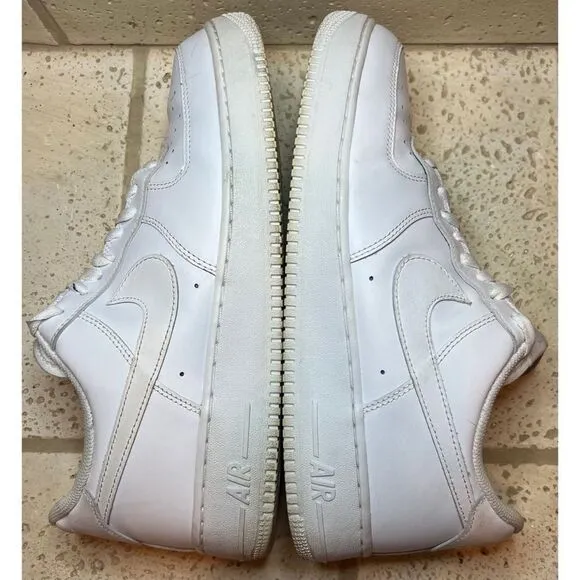 Nike Air Force 1 '07 Low Top Sneakers TripleWhite Men's 315122-111 Size 12